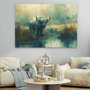 Bull Reflection - Luxury Wall Art