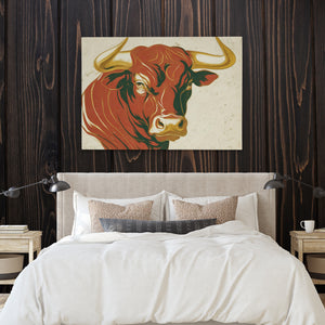 Bull Rust Sketch — Bull Rust Sketch Bedroom with Wood Walls 22