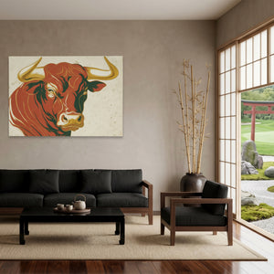 Bull Rust Sketch — Bull Rust Sketch Japanese Garden Land 94