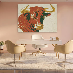 Bull Rust Sketch — Bull Rust Sketch Pink Office Land 202