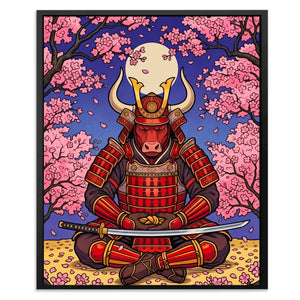 Bull Samurai Meditation — Bull Samurai Meditation Front Facing Portrait2 80
