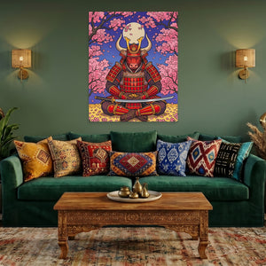 Bull Samurai Meditation — Bull Samurai Meditation Cozy Green Port 62