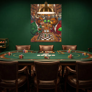 Bull V Bear Chess Match — Bull V Bear Chess Match Poker Room Green Port 109