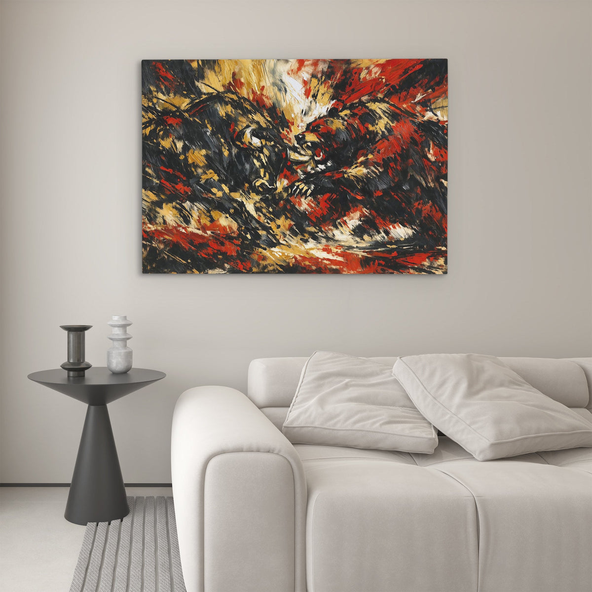 Bull V Bear Masterpiece - Luxury Wall Art
