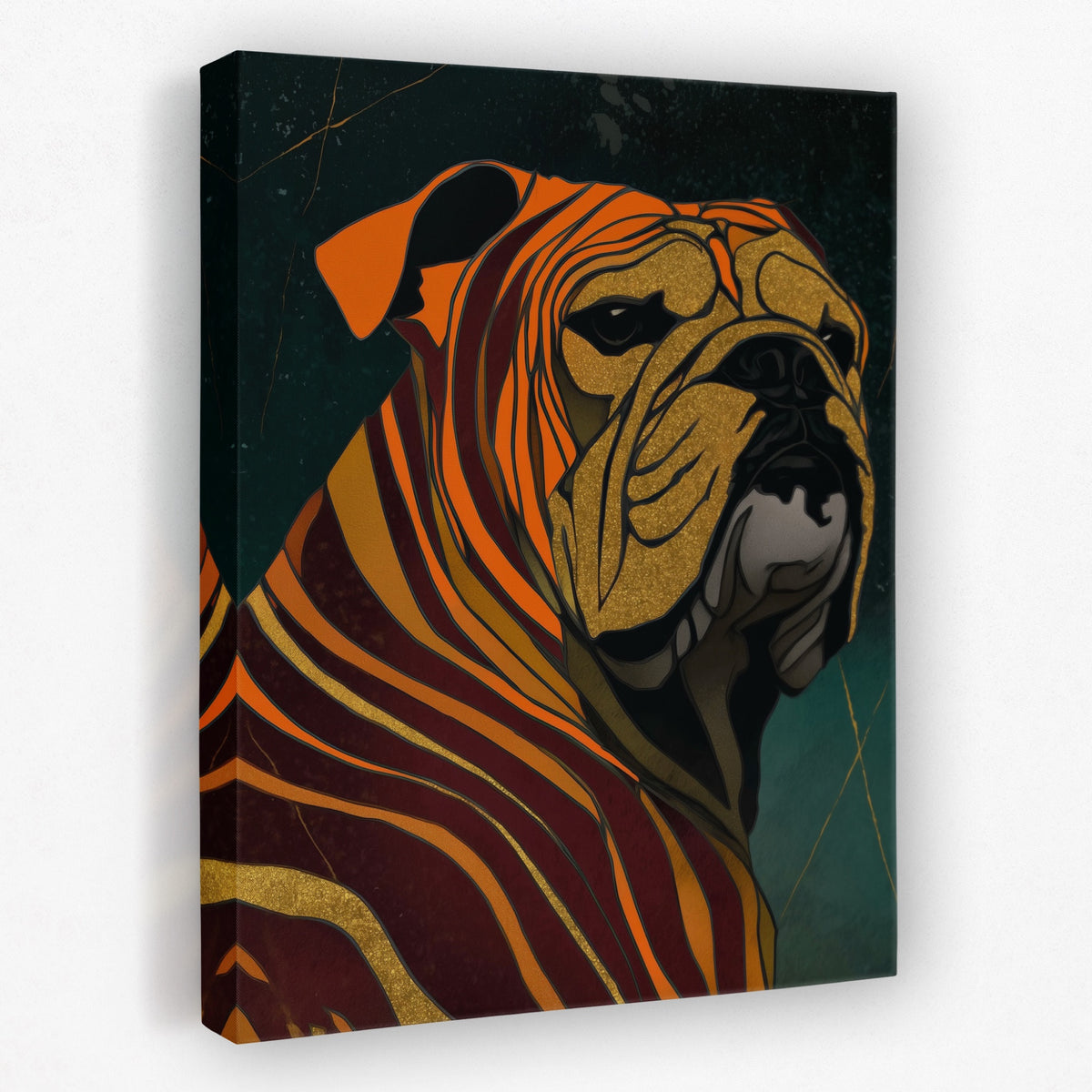 Bulldog Burgundy Nouveau — Bulldog Burgundy Nouveau Portrait   Side View   Mirror 261