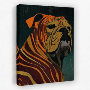 Bulldog Burgundy Nouveau — Bulldog Burgundy Nouveau Portrait   Side View   Mirror 261