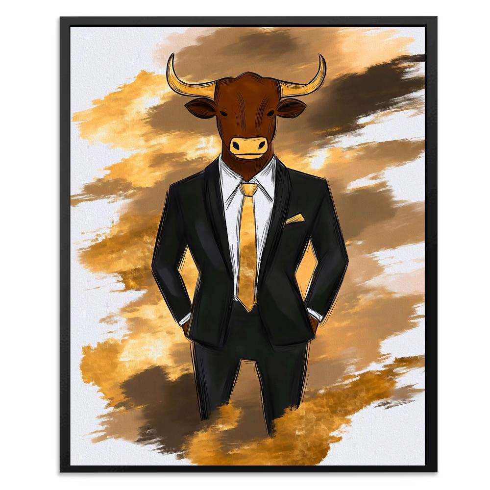 Bullish Ambition - Luxury Wall Art