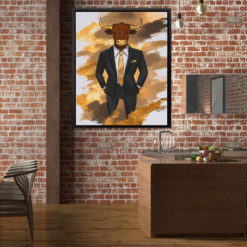 Bullish Ambition - Luxury Wall Art