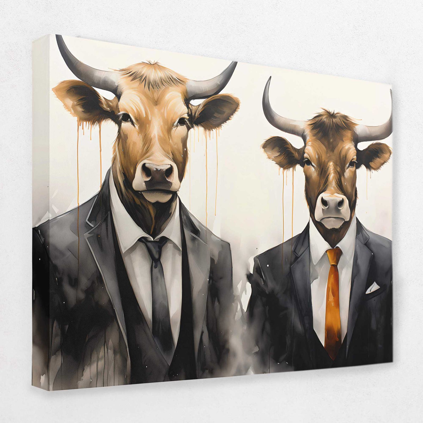 Bullish Opportunities - Bull Canvas Wall Art