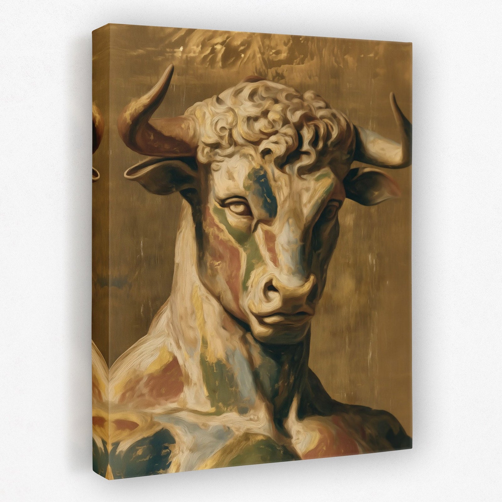 Bull's Amber Renaissance - Luxury Wall Art