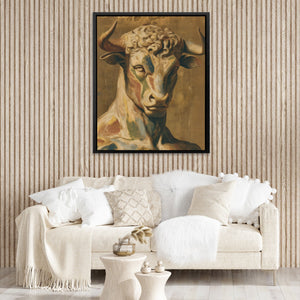 Bull's Amber Renaissance - Luxury Wall Art
