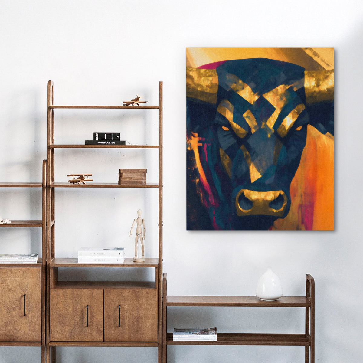 Bull's Ancient Throne - Luxury Wall Art