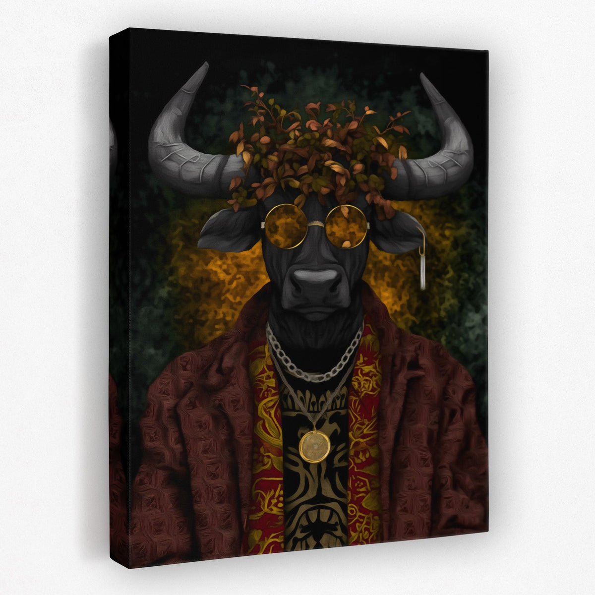 Bull's Autumn Crown - Luxury Wall Art