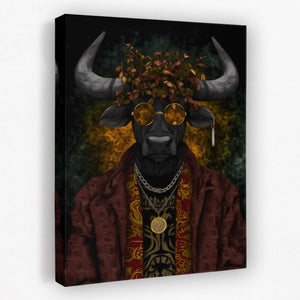 Bull's Autumn Crown - Luxury Wall Art