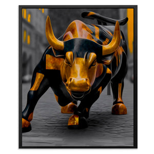 Bull's Bronze Thunder - Luxury Wall Art