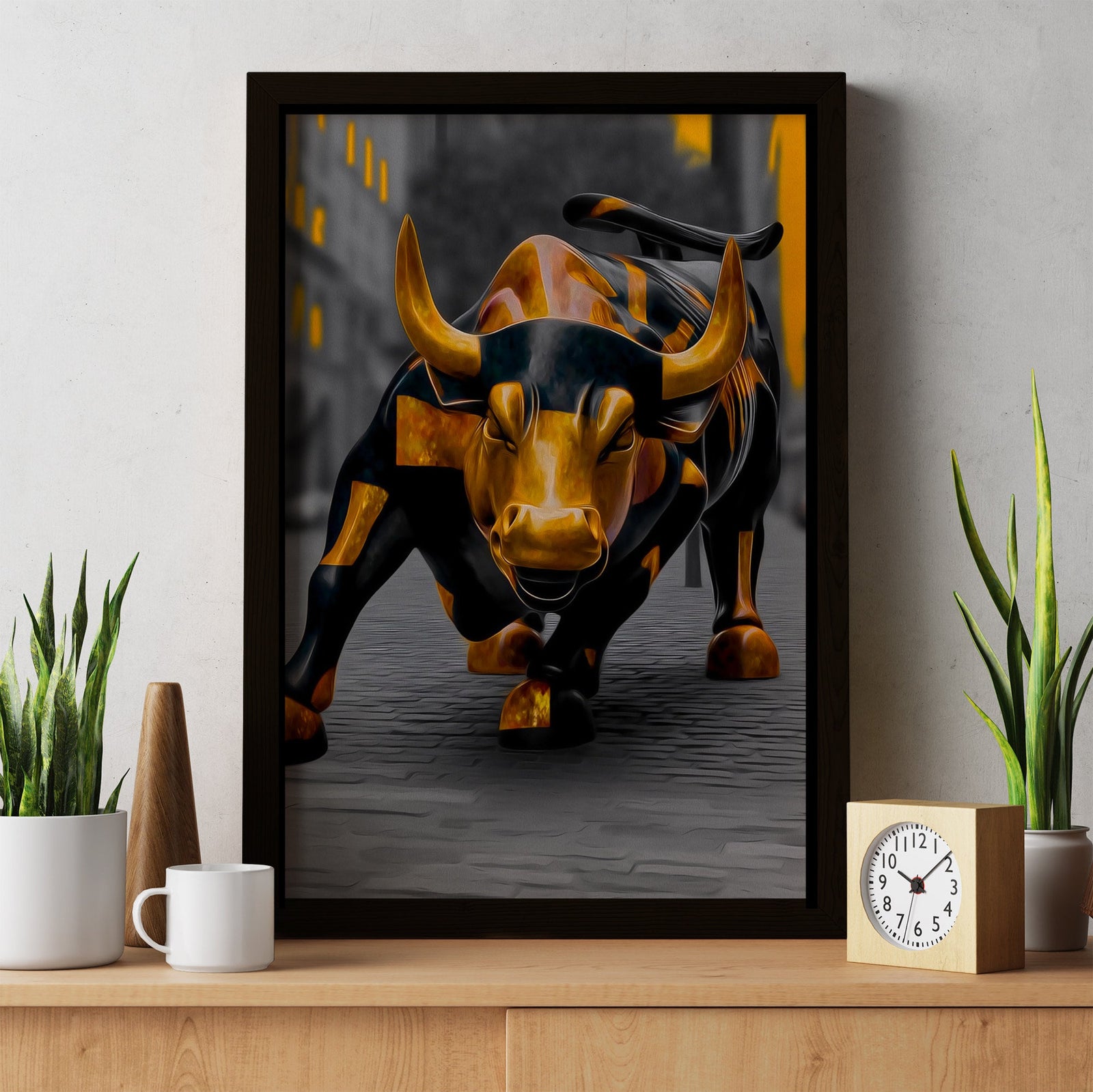 Bull's Bronze Thunder - Luxury Wall Art