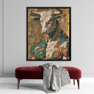 Bull's Camouflage Honor - Luxury Wall Art