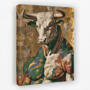 Bull's Camouflage Honor - Luxury Wall Art