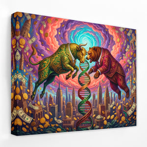 Bulls DNA Ascension — Bulls DNA Ascension Landscape   Side View   Mirror Wrap 106