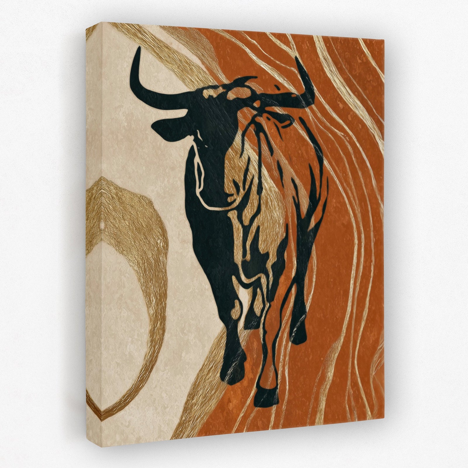 Bull's Earthen Thunder - Luxury Wall Art