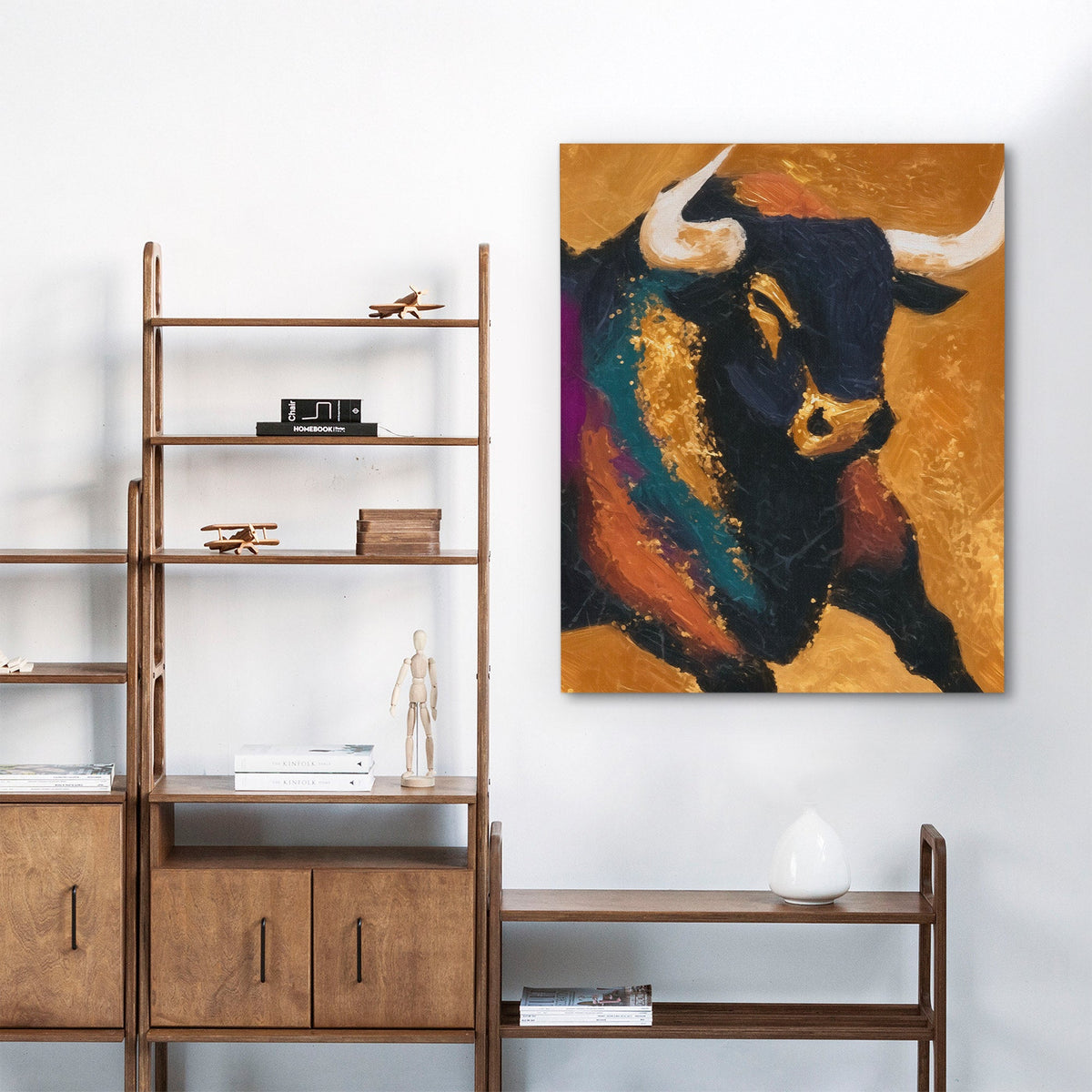 Bull's Golden Crown - Luxury Wall Art