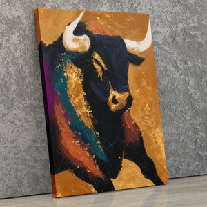Bull's Golden Crown - Luxury Wall Art