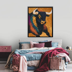 Bull's Golden Crown - Luxury Wall Art