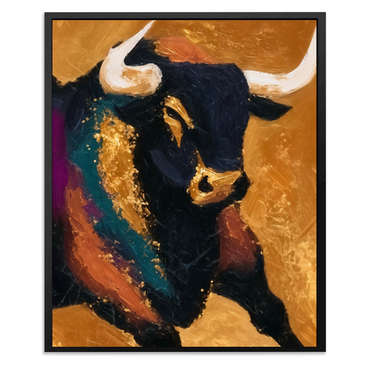 Bull's Golden Crown - Luxury Wall Art