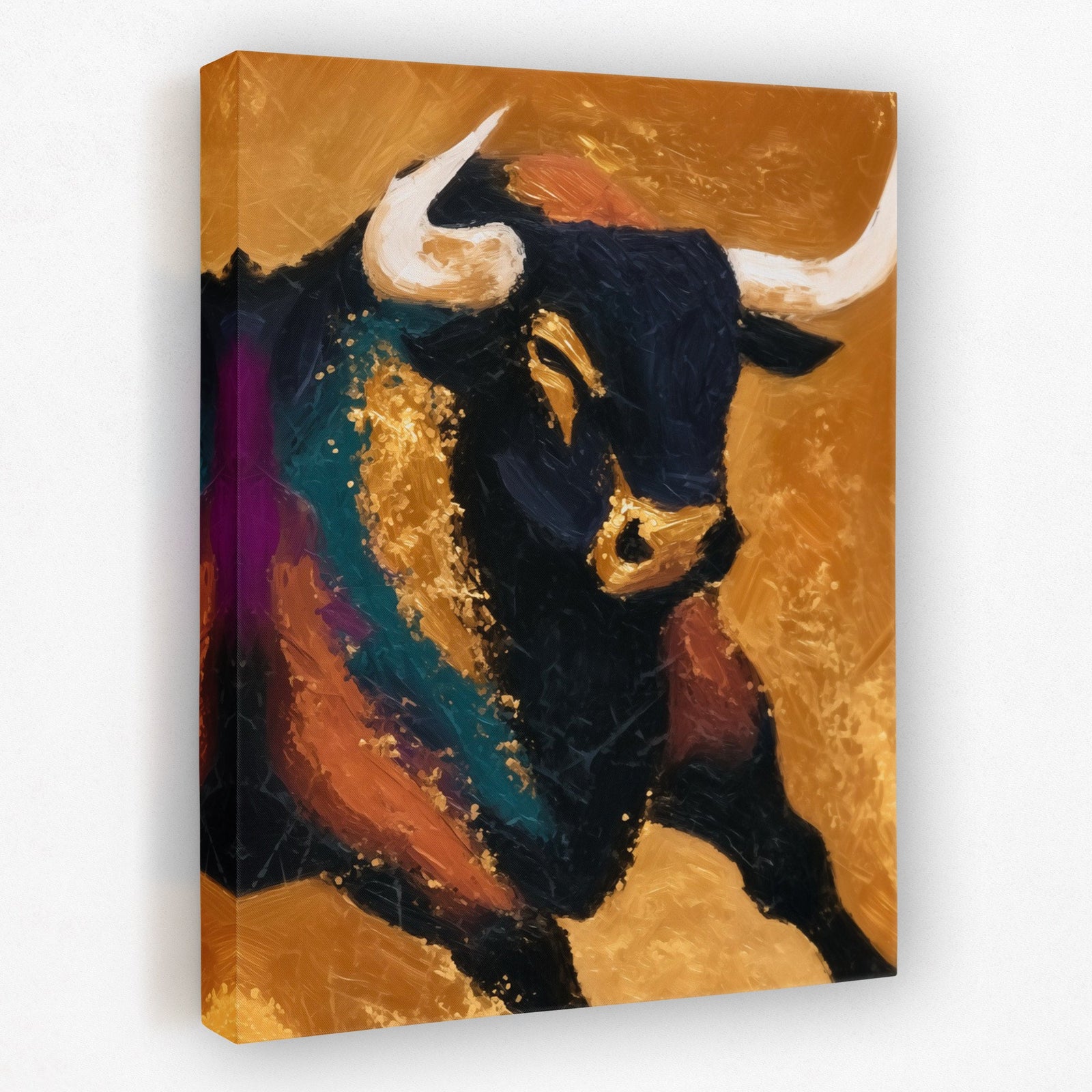 Bull's Golden Crown - Luxury Wall Art