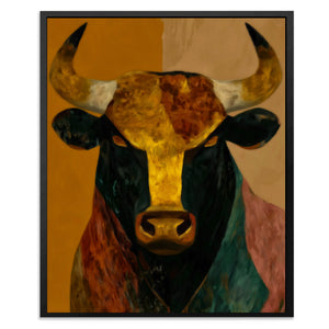 Bull's Golden Hour - Luxury Wall Art