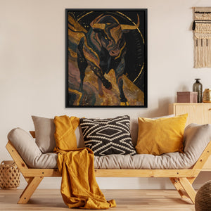 Bull's Liquid Gold - Luxury Wall Art