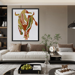 Bull's Rust Legacy - Luxury Wall Art