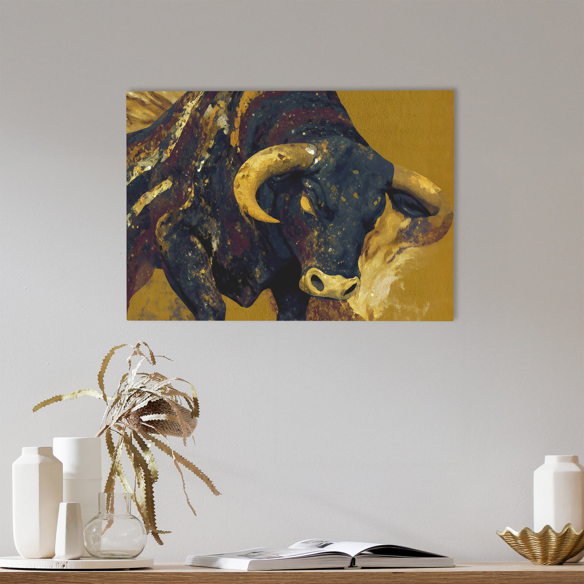 Bulls Sapphire Tapestry - Luxury Wall Art