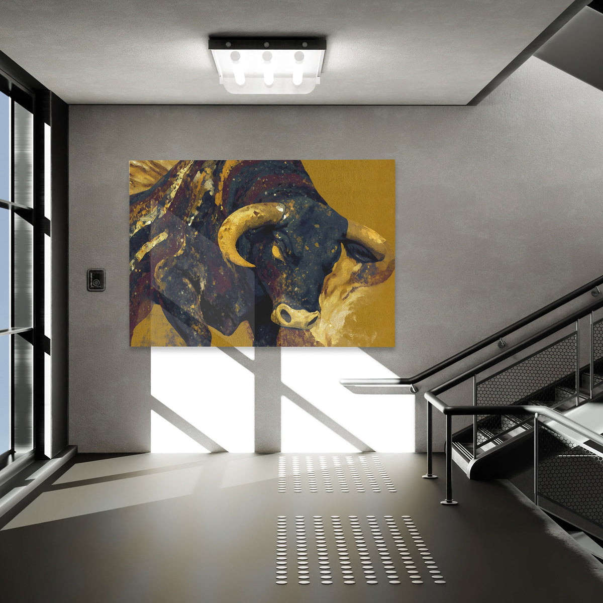 Bulls Sapphire Tapestry - Luxury Wall Art