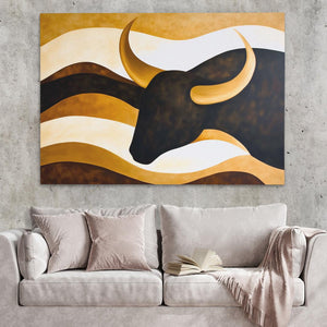 Bull’s Silhouette - Luxury Wall Art