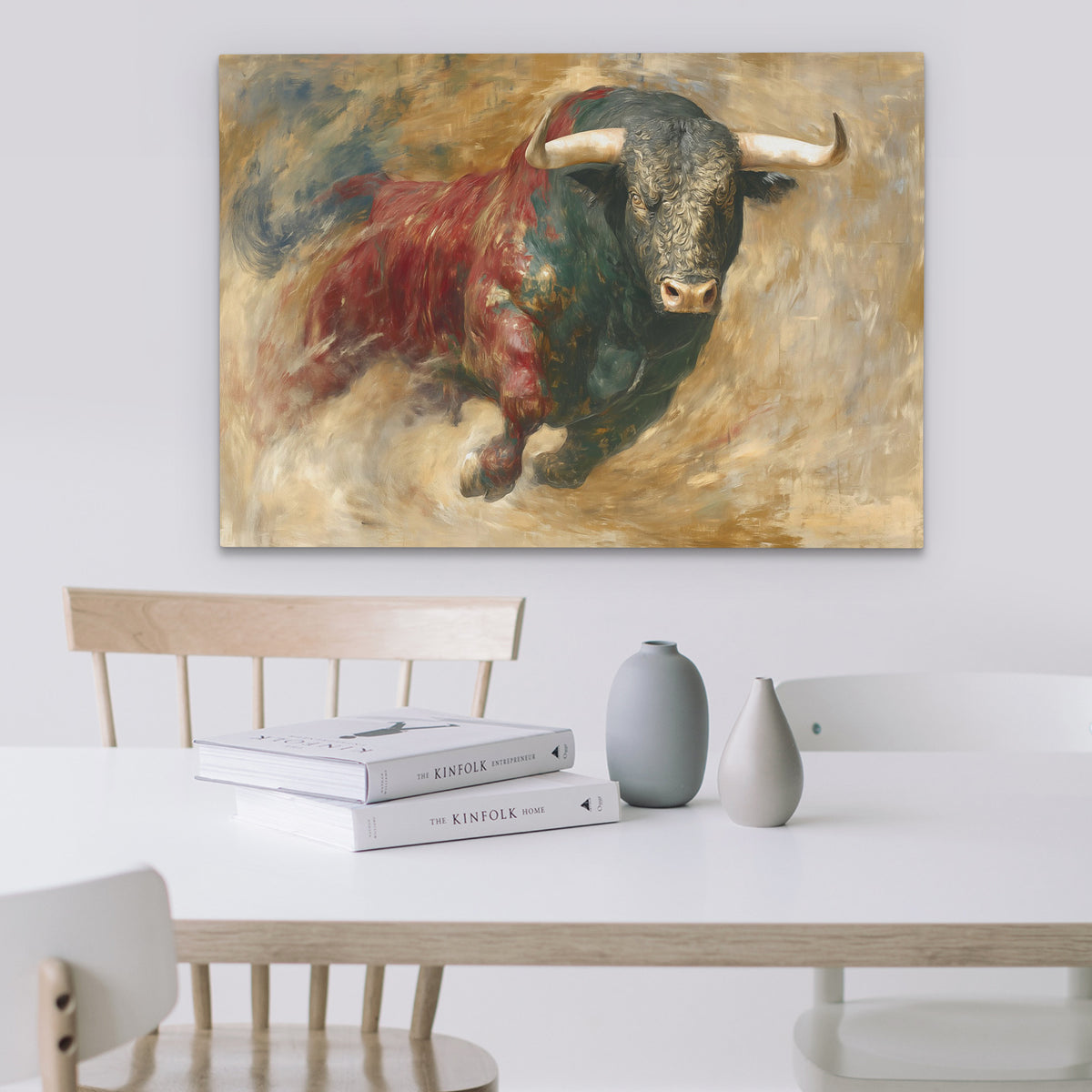 Bulls Thunder Moment - Luxury Wall Art