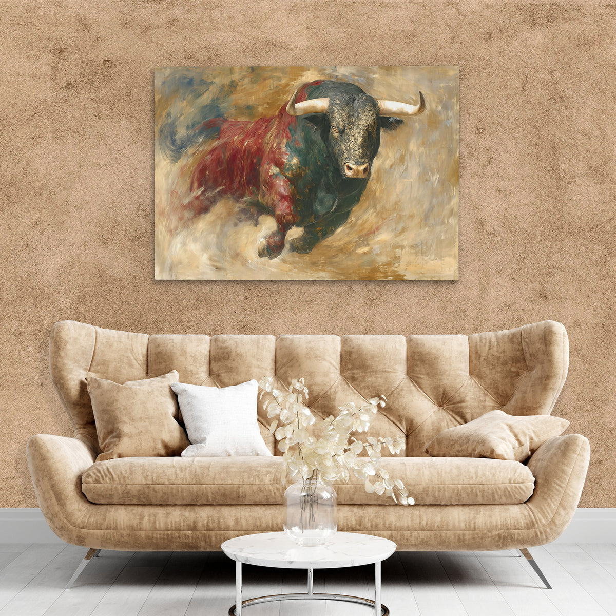 Bulls Thunder Moment - Luxury Wall Art