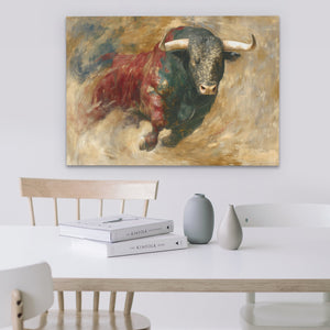 Bulls Thunder Moment - Luxury Wall Art