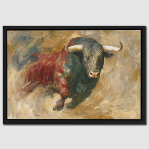 Bulls Thunder Moment - Luxury Wall Art