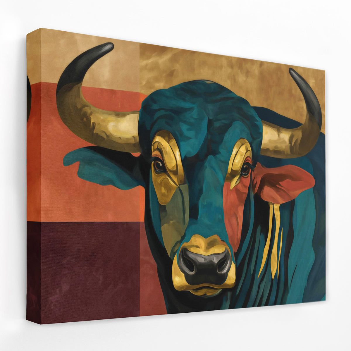 Bulls Turquoise Spirit - Luxury Wall Art