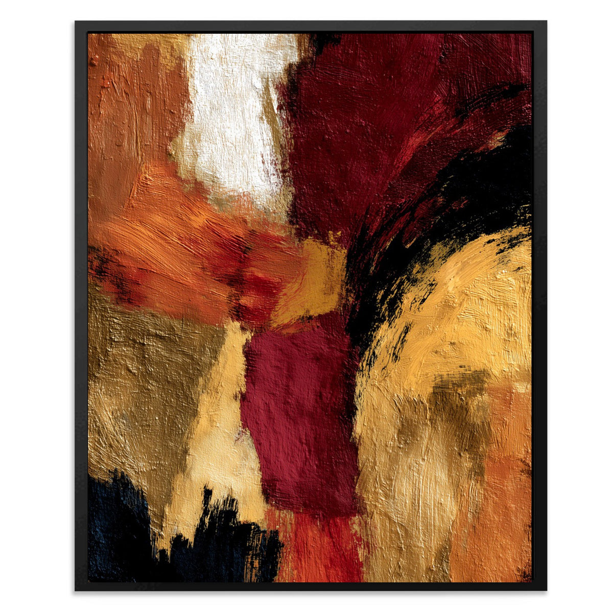 Burgundy Tempest Rising - Luxury Wall Art