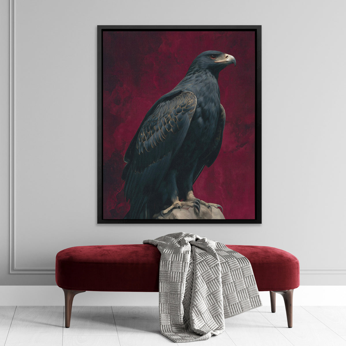 Burgundy Throne - Luxury Wall Art