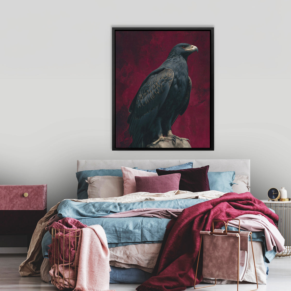 Burgundy Throne - Luxury Wall Art