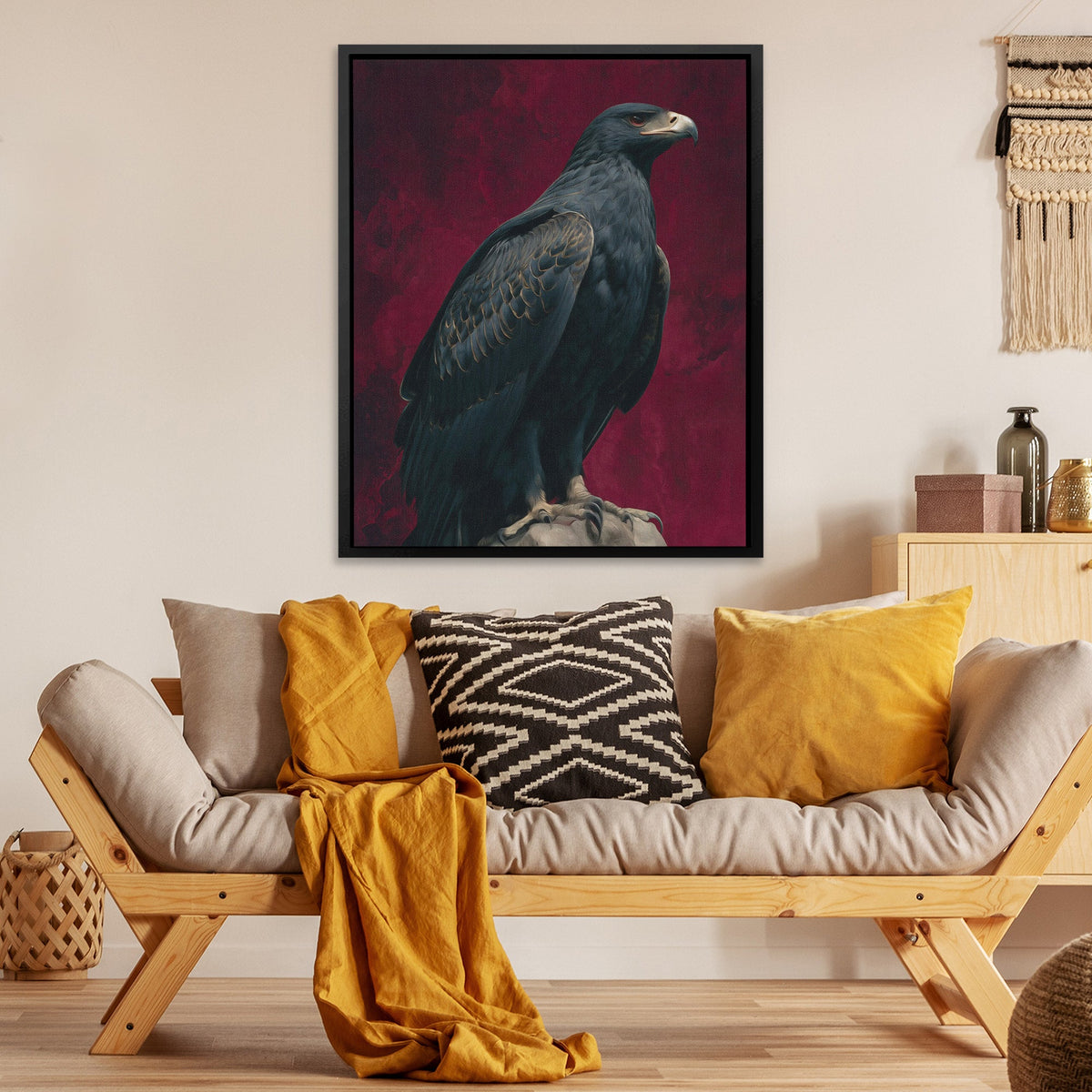 Burgundy Throne - Luxury Wall Art