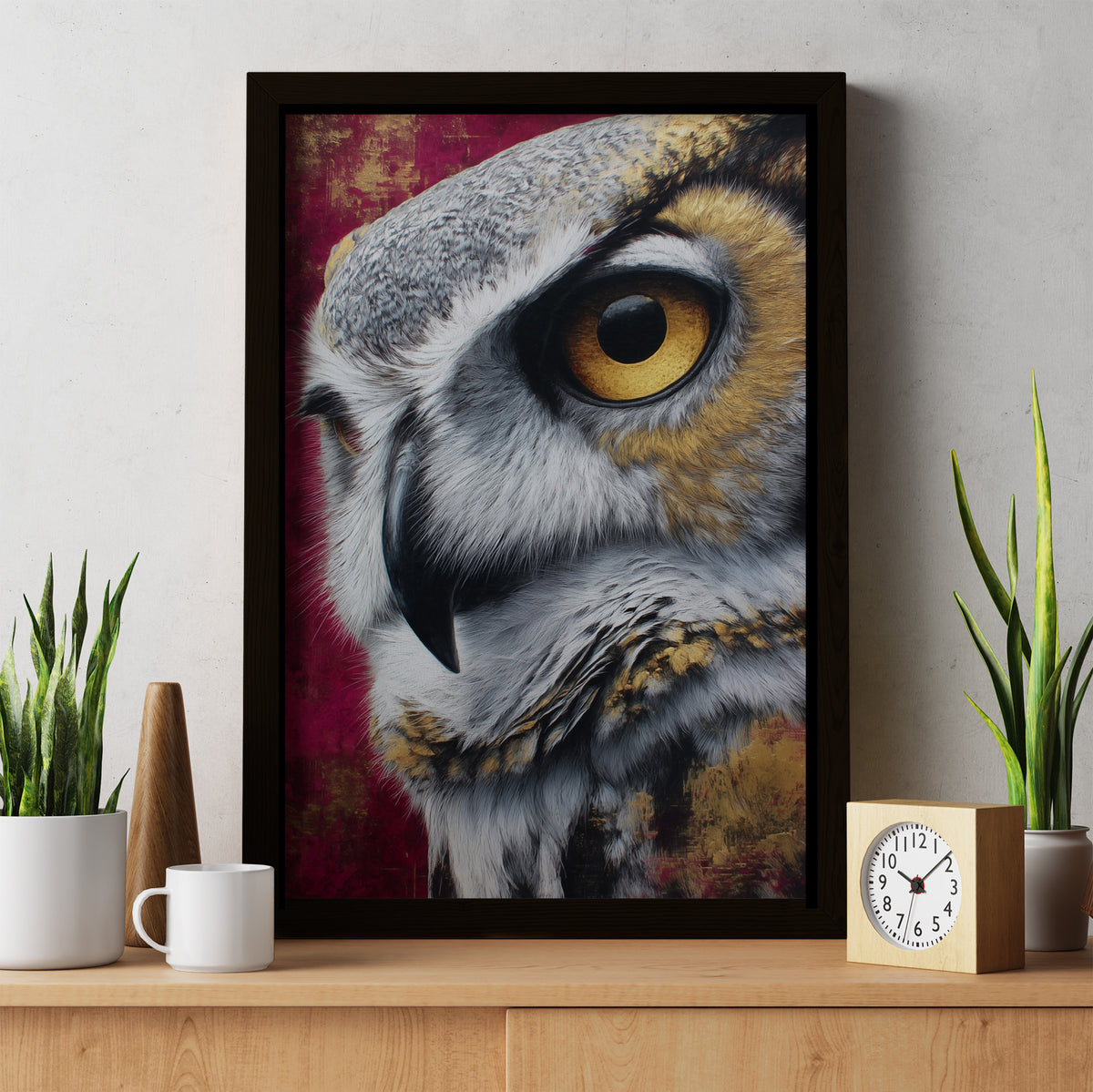 Burgundy Wisdoms Eye - Luxury Wall Art