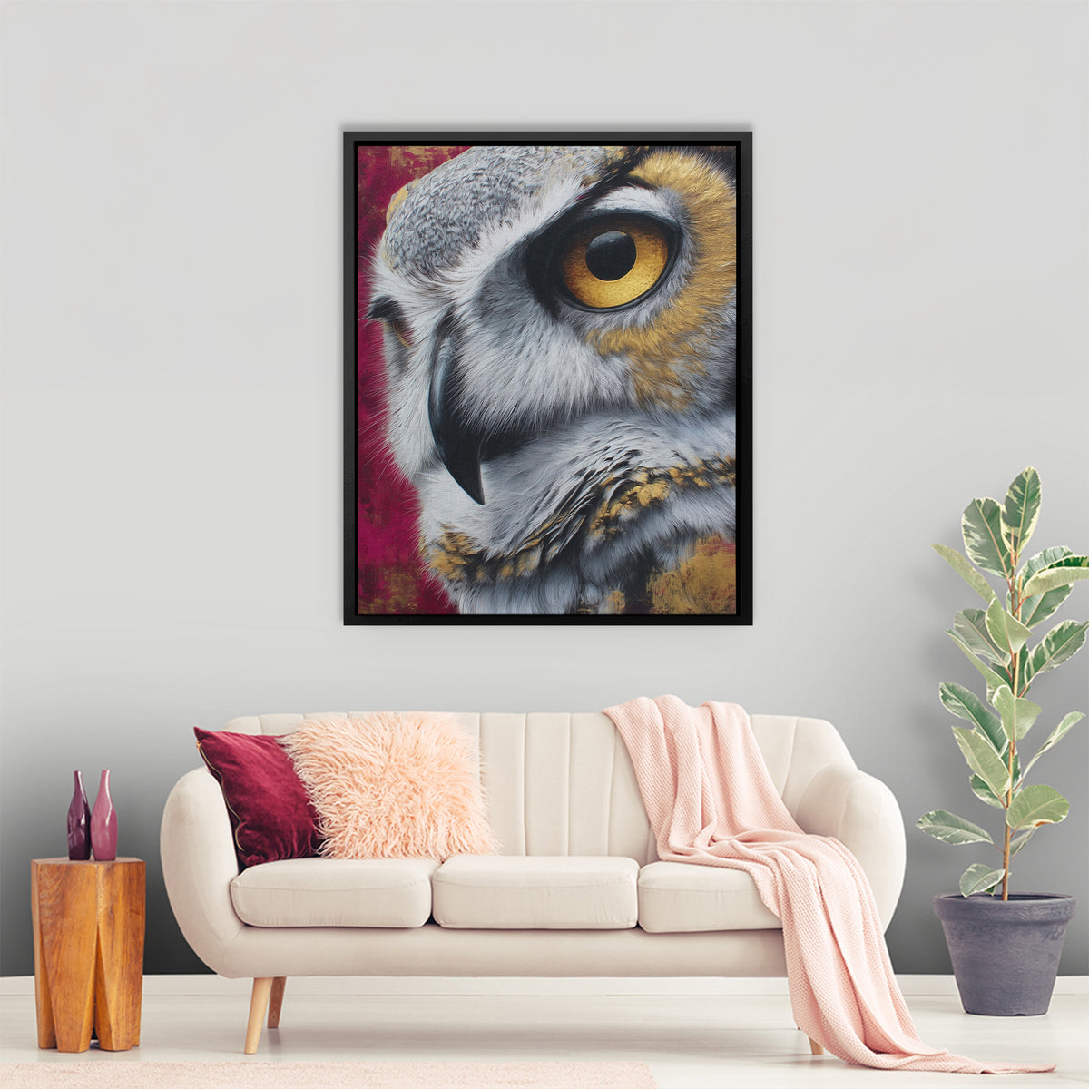 Burgundy Wisdoms Eye - Luxury Wall Art