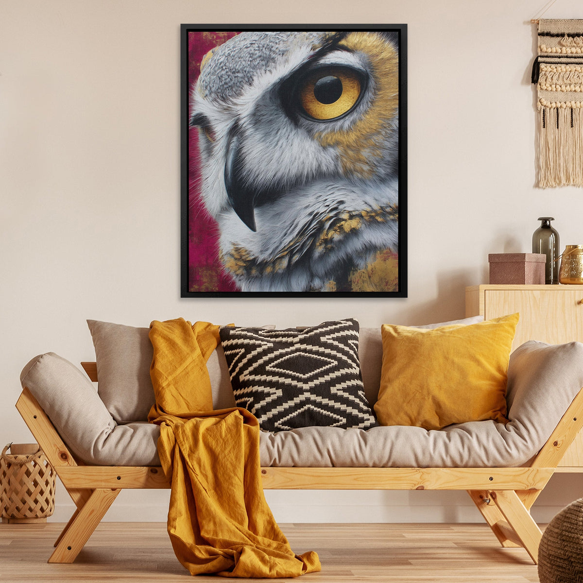 Burgundy Wisdoms Eye - Luxury Wall Art