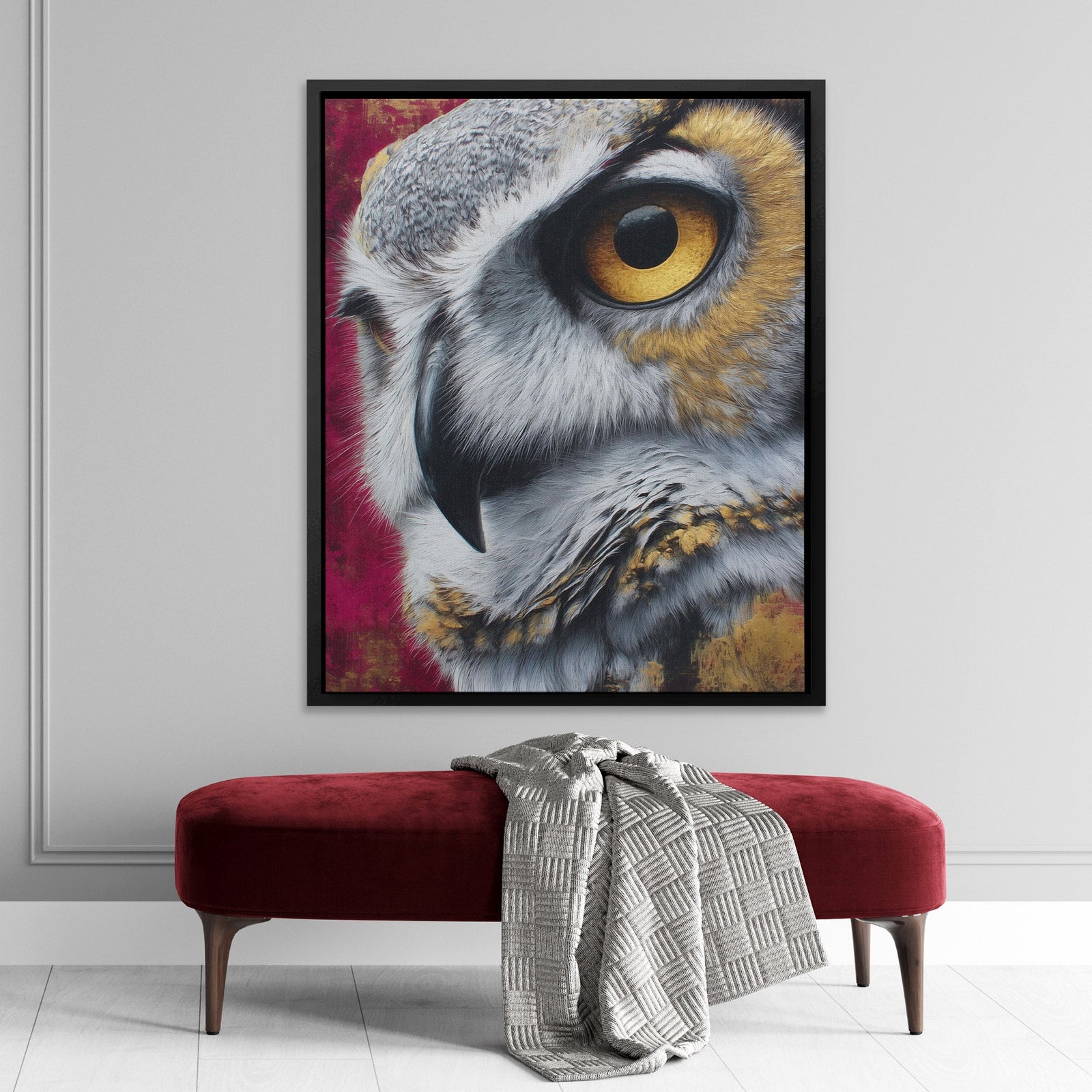 Burgundy Wisdoms Eye - Luxury Wall Art