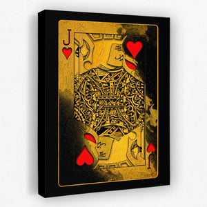 Burning Jack of Hearts - Luxury Wall Art