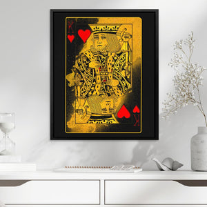 Burning King of Hearts - Luxury Wall Art